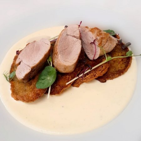 Bravčová panenka, bryndzová omáčka, domáce zemiakové haruľky