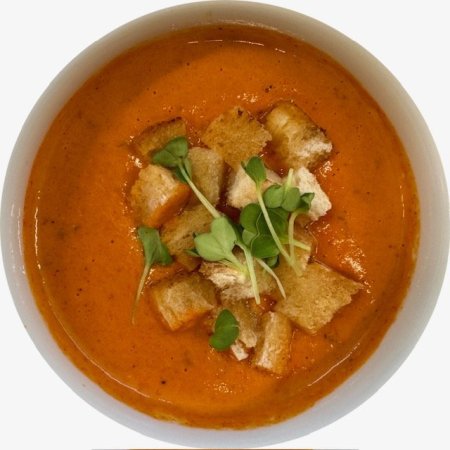 Polievka z pečenej zeleniny